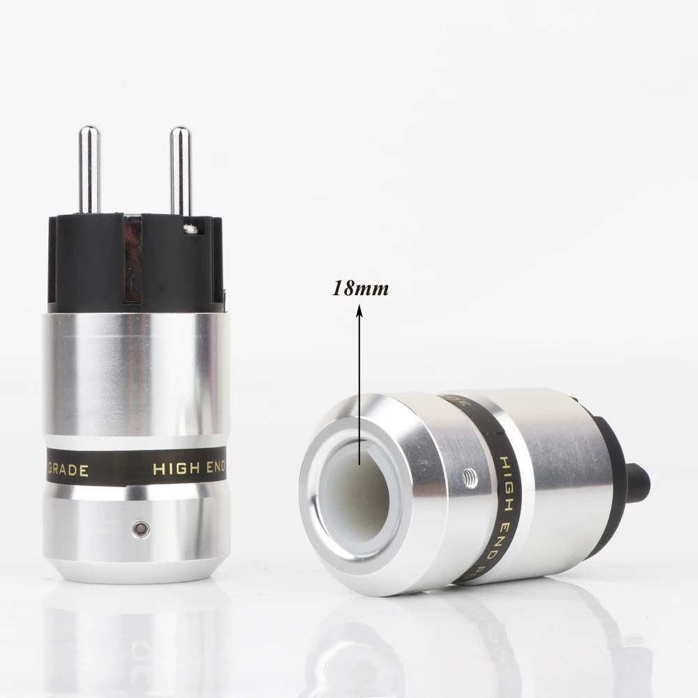 Preffair Hi end родиевое покрытие латунь Schuko штекер Hifi рис. 8 IEC C7 гнездо DIY шнур питания