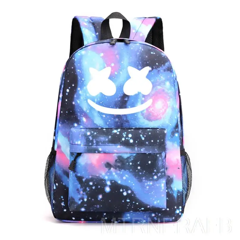 DJ Marshmello Backpack Anime Canvas School Bag Student Fashion Laptop Cartoon Bookbag Boy Mochila Girl Gift For Boys |