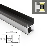 20m 10pcs a lot 2m per piece led aluminum profile channel for led strips light with two cover for middle board shelves