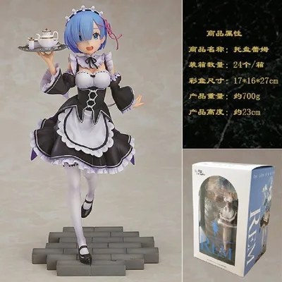 

22CM Anime Re:Life in a different world from zero Brianna Knickerbocker Rem doll Model toys Gift