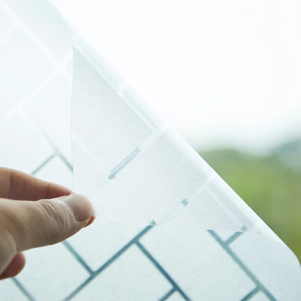 Электростатическая стеклянная пленка длиной 100 см квадратный рисунок бликовое