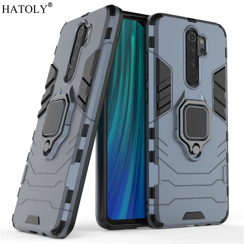 For Xiaomi Redmi Note 8 Pro Case Cover for Redmi Note 8 Pro Finger Ring PC TPU Hard Back Phone Case For Xiaomi Redmi Note 8 Pro
