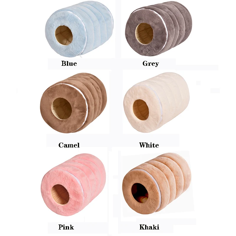 Складная круглая кровать Smartpet для кошек зимний теплый уютный плюшевый коврик