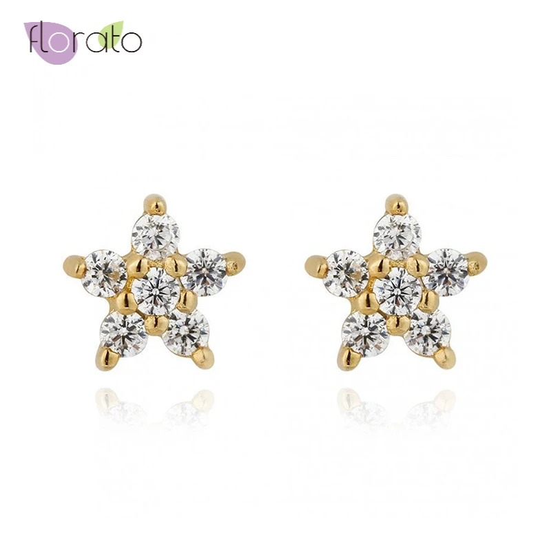 

Minimalist Tiny Star/Moon/ Stud Earrings For Women 925 Sterling Silver Ear Needle CZ Cartilage Earring Fashion Jewelry