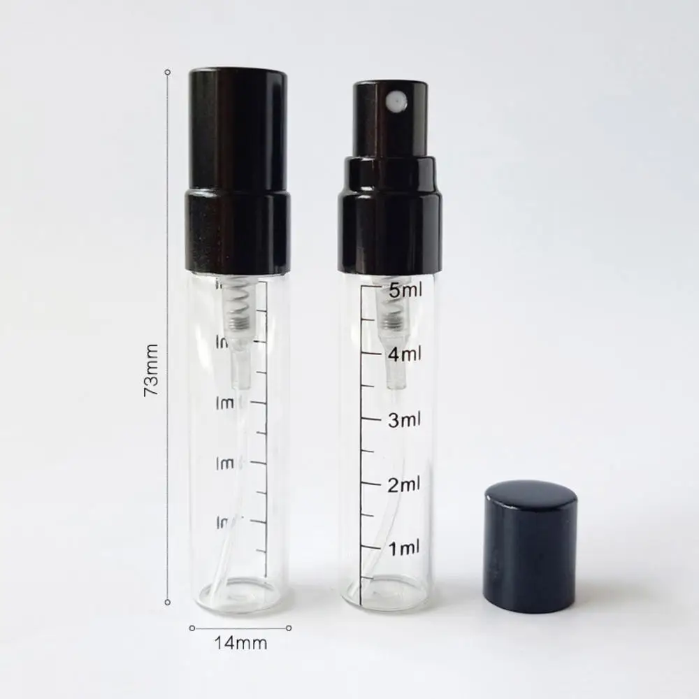 5ml Glass Bottle with Scale, Empty Perfume Bottles Atomizer Spray Bottles Portable Travel Cosmetic Container Make Up Tools 1PCS images - 6