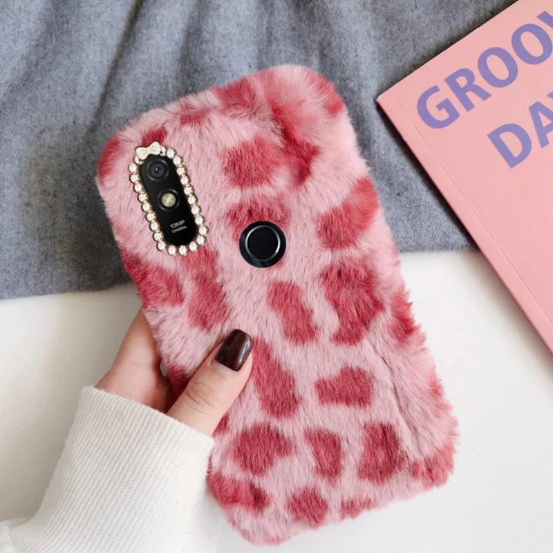 Силиконовый чехол Mi POCO F2 с пушистым кроличьим мехом для Xiaomi A3 9T A2 lite Note 10 7A Redmi 5 7 8 9