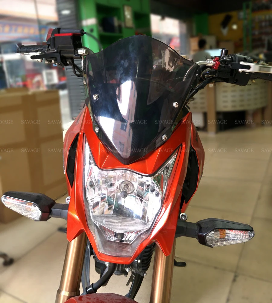 Ветрозащитный дым ветрового стекла для KAWASAKI Z 125 Z125 2015 2019 16 17 18 аксессуары