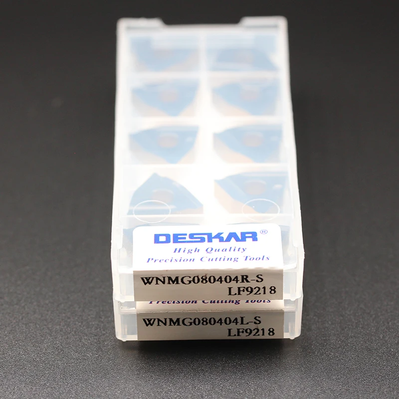 10 шт. DESKAR WNMG080404R S LF9218 WNMG080404L WNMG080408 токарные инструменты карбидная вставка для