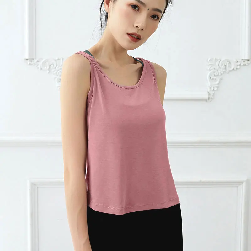 2021 однотонные Фитнес Для женщин дышащий Топ для занятий йогой тренажерный зал