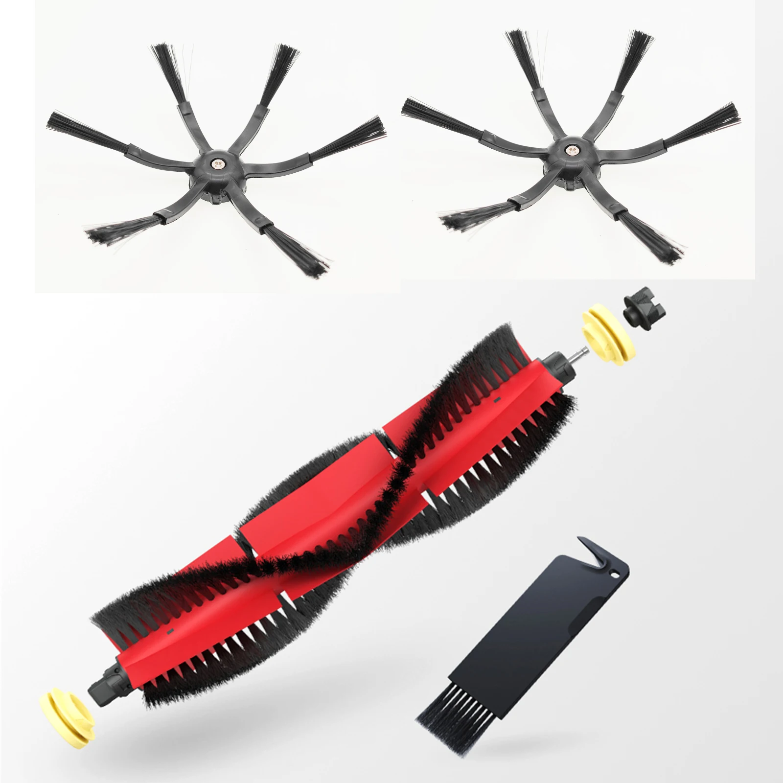 Замена Черный 6 стрелкового оружия боковым щеткам обеспечен + Съемная основная