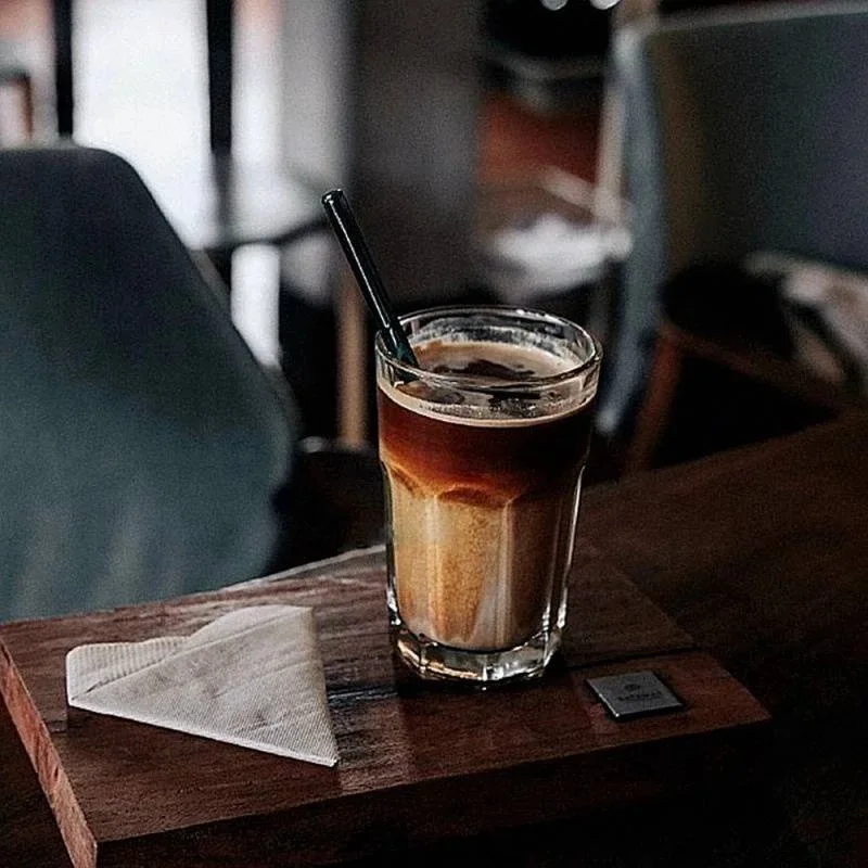 

INS Style Glass Cup Tea Creative Milk Juice Mug Ice Beer Cup Heat Resistant Glass Cup Layered Coffee Mug Coffee Accessory