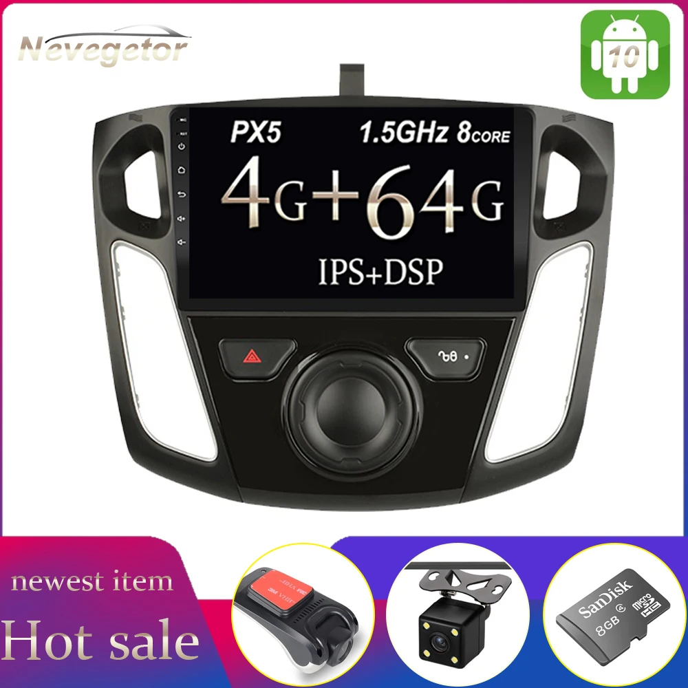 Автомобильный DVD плеер проигрыватель на Android 10 GO 64 ГБ ОЗУ с 9 &quotэкраном GPS Wi Fi DSP IPS