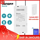 Потолочный вентилятор и контроль светильник Ln Sonoff Ifan03 с Wi-Fi, умный переключатель сделай сам, 433 МГц, Радиочастотный пульт дистанционного управления для автоматизации умного дома