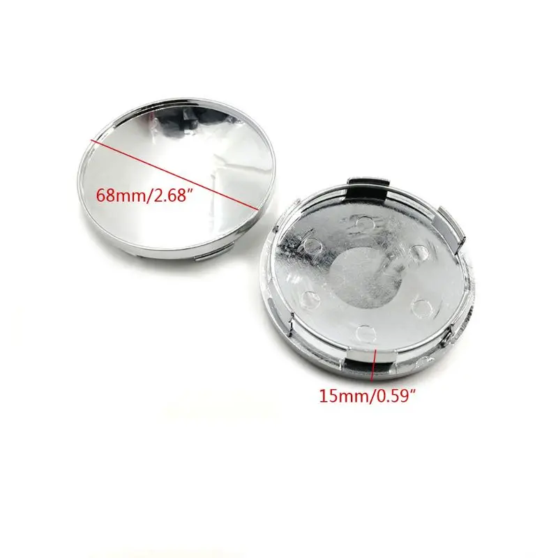 

4pcs 68mm Car Wheel Center Hub Universal ABS Vehicle Tyre Tire Rim Cover Q9QD