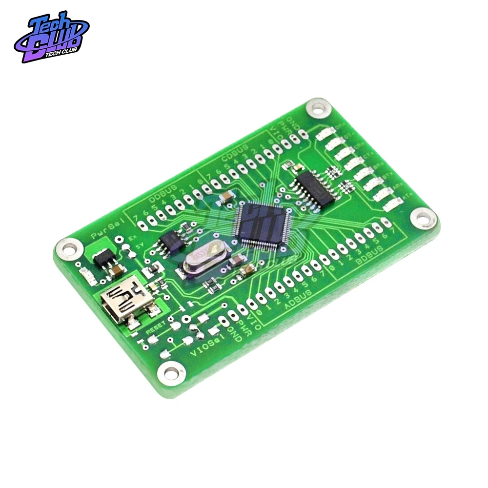 

1PCS FT2232HL Development Board Learning Board FT2232H MINI FT4232H UM232H Development Board Module USB to SPI Dual Serial Port