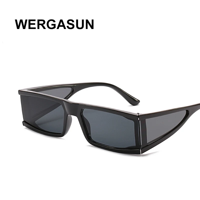 WERGASUN Модные прямоугольные маленькие Солнцезащитные очки женские роскошные