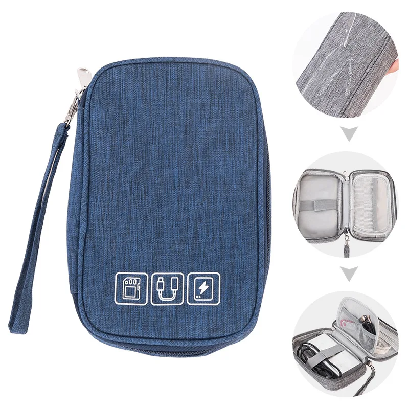 Сумка-Органайзер для кабелей провода зарядное устройство цифровой USB-гаджет