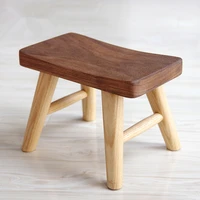 rural wooden stool square stool american meals stool surface stool children taboret pure real wood bench high chairs