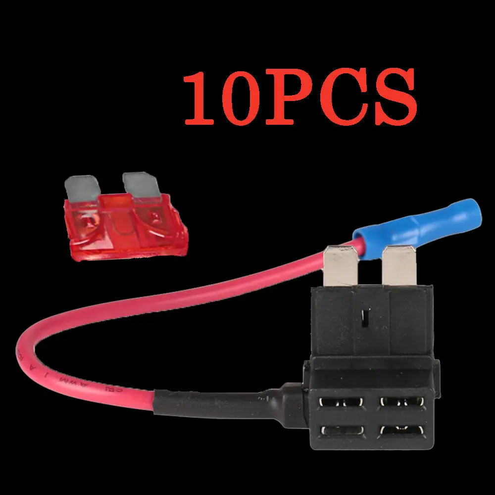 10 шт. адаптер предохранителя для автомобиля А|fuse adapter|car fuse adapterfuse tap adapter |