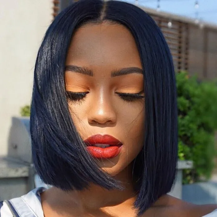 Ali Annabelle Bob Lace Front Human Hair Wigs Brazilian Short Human Hair Wig Pre Plucked Perruque Cheveux Humain Bresiliens Solde
