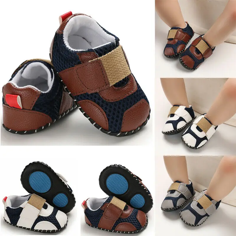 2019 г. Осенняя детская обувь для малышей Мягкая подошва из искусственной кожи