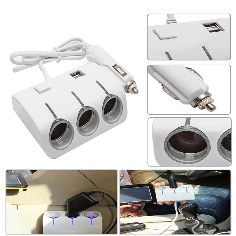 Автомобильный Зарядное устройство адаптер для автомобильного прикуривателя