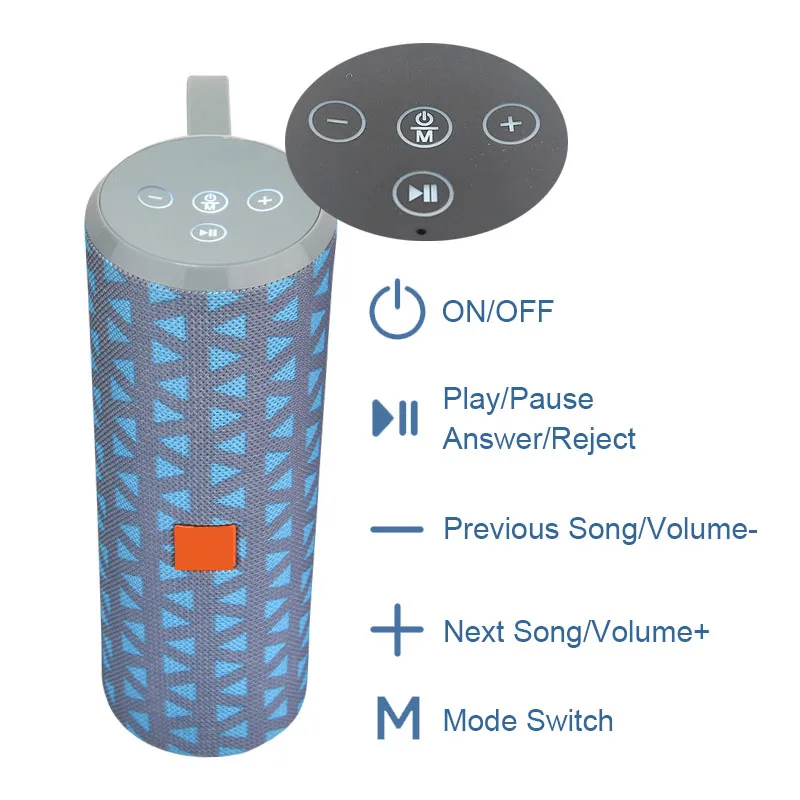 TG126 Bluetooth музыкальный бас динамик водонепроницаемый портативный открытый