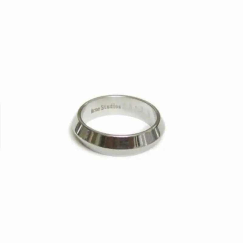 silver 3 jiao ring Минималистский Acne Studio треугольное кольцо черные мужские ювелирные изделия из нержавеющей стали - Цвет основного камня: silver 3 jiao ring