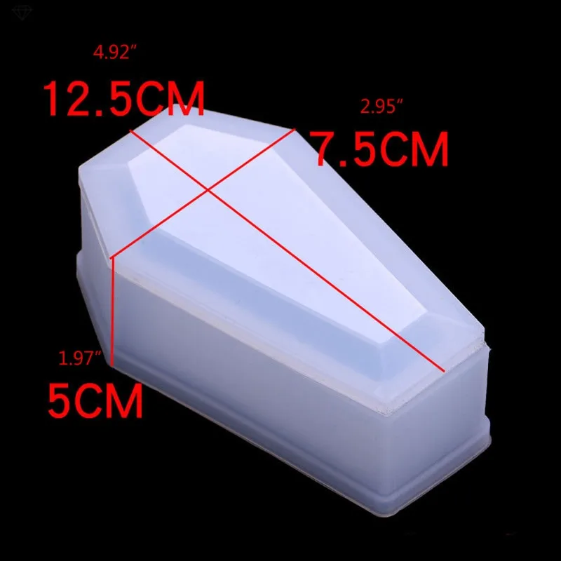 

Halloween Resin Silicone Molds Set Vampire CoffinStorage Box Mold with Bat Spider Pumpkin Epoxy Resin Mold Art Crafts