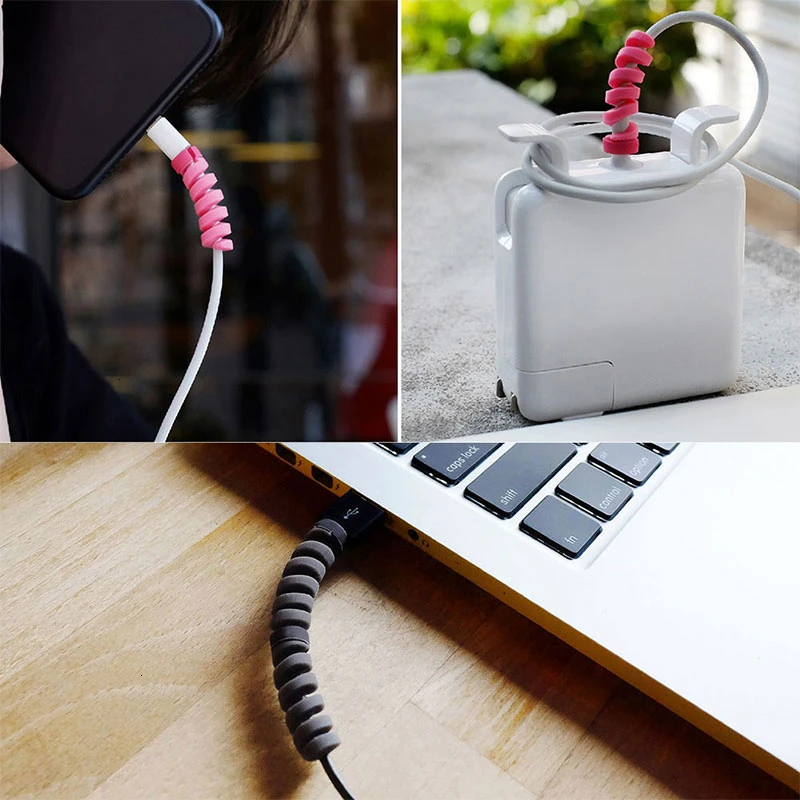 4 шт. usb-кабель для зарядки чехол хранения наушников рабочего стола защита от