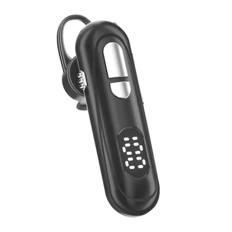 

Wireless Bluetooth-compatible Earphone Capacity Display headphones Mic Handsfree headset waterproof sport Earhook earphones 2021