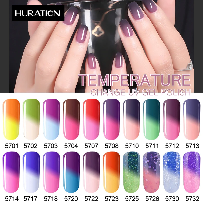 8 мл термальный Гель-лак для ногтей Счастливые цвета Температура Изменение