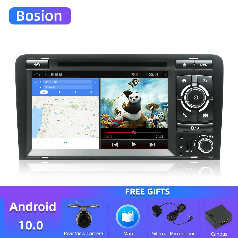 4/6 Core Android 10 автомобильный DVD GPS для Audi A3 2006-2011 с dvd-плеером Радио стерео аудио авто