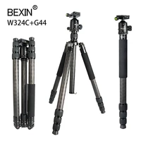 profession carbon friber tripod camera mount adapter tripod monopod stand with 360 panoramic shooting ball head for camera