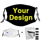 Маска для лица с логотипом на заказ, маска для лица с аниме-принтом для взрослых и детей, многоразовая Тканевая маска для лица, моющаяся защитная маска для лица