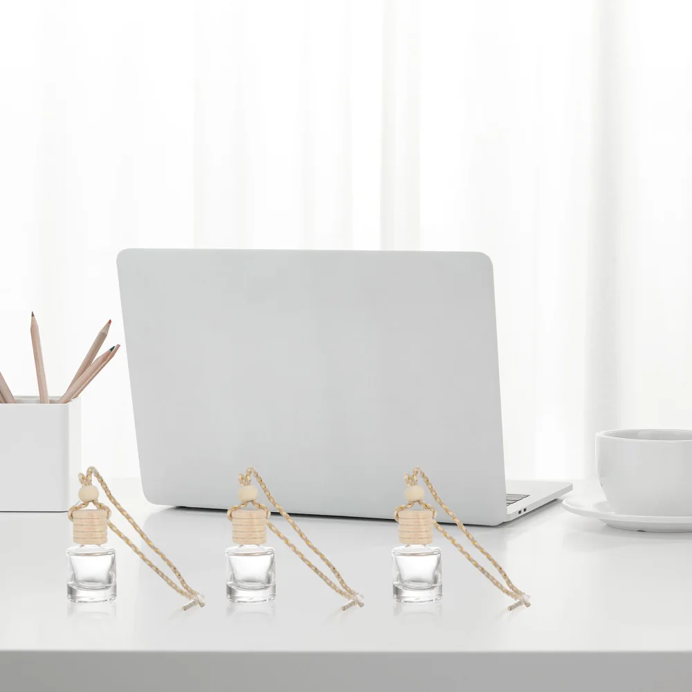 

6pcs Refillable Car Perfume Bottle Pendant Hanging Aromatherapy Diffuse Bottle