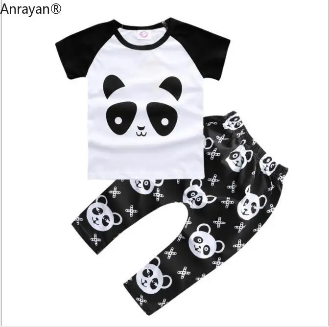 2020 HOT Baby Boys Clothes Sets Anchor Short Sleeve Letter Printing T Shirt Clouds Long Pants 2 Pcs Newborn Girl Clothing | Детская
