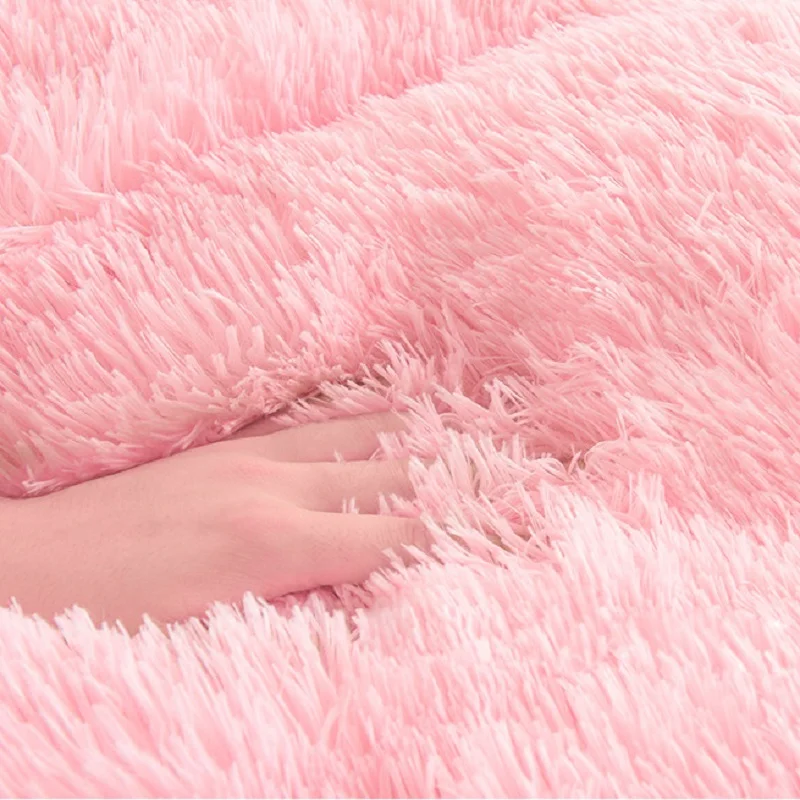 Зимнее постельное белье супер теплый длинный плюшевый Комплект постельного