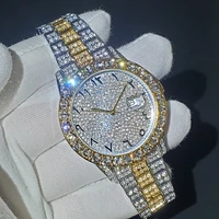 hiphop missfox arabic mens watches iced out top brand luxury diamond watches waterproof automatic date aaa champion wristwatches