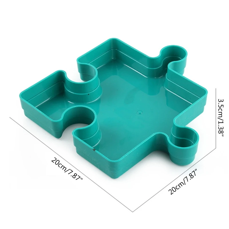

57EE DIY Craft 3D Puzzle Accessories 1000Pcs Puzzle Sorting Plate for House Decoration DIY Puzzles Family Game Puzzle Box