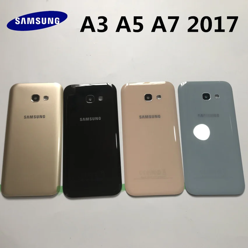Новая задняя панель для Samsung Galaxy A3 A320 A5 A7 A720 A720F 2017 предварительно клейкие наклейки