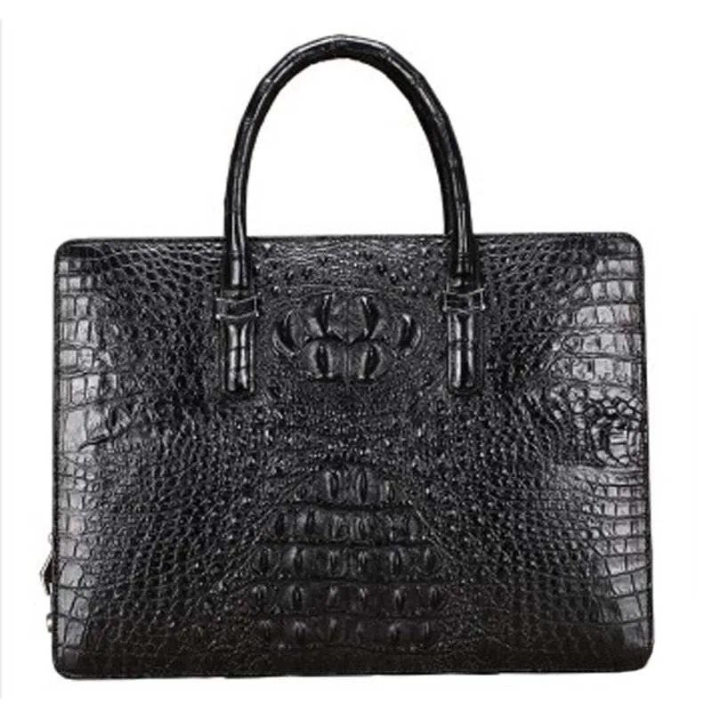

Мужская деловая сумка baosidu из крокодиловой кожи, крокодиловая сумка с замком паролем, портфель на плечо для компьютера