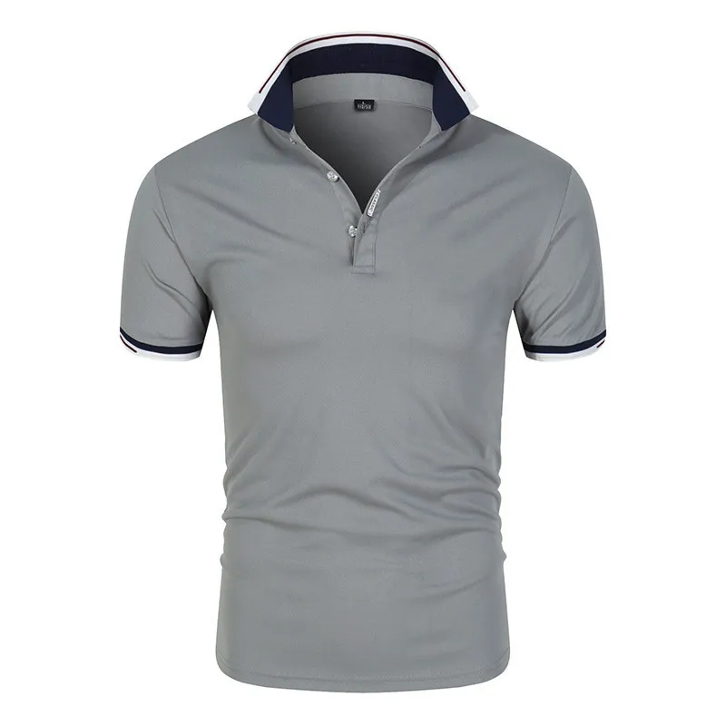 

Men Polo Shirt Solid Color Short-Sleeve Slim Fit Shirt Men Cotton Polo Shirts Casual Shirts 2021 New Men Polo Shirt