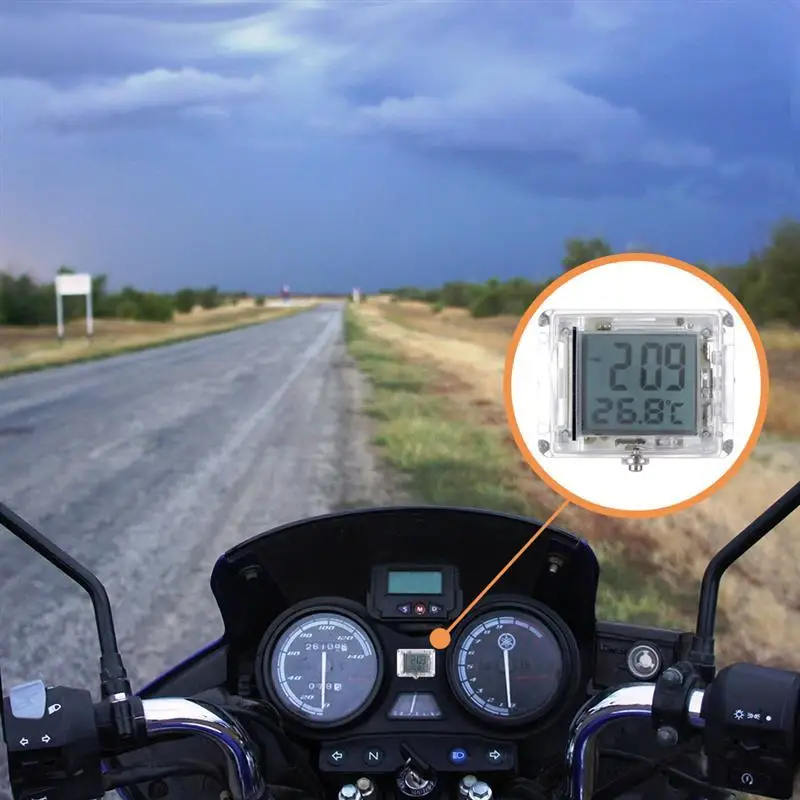 

Часы с температурой светящиеся Moto ATV универсальные водонепроницаемые мотоциклетные часы Электрические Велосипедные часы прочные для Yamaha ...