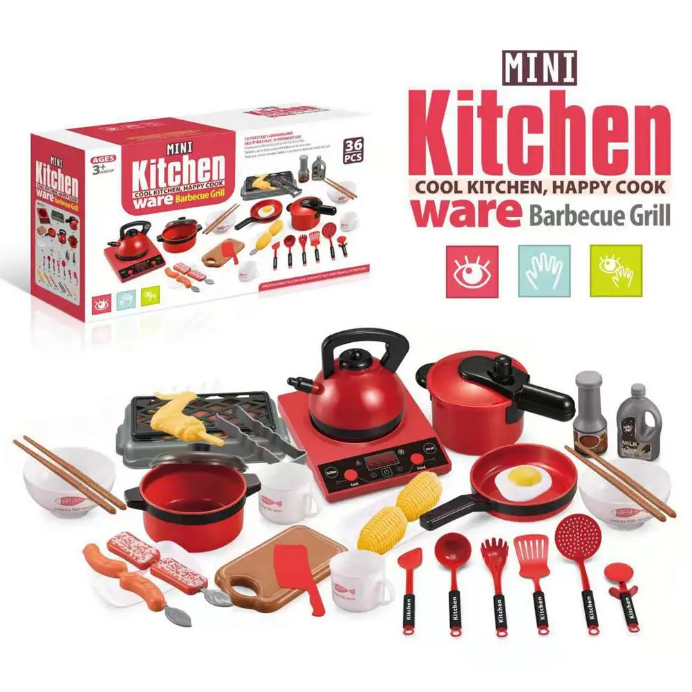 

Kitchen Toy Set Kitchen Play Accessories With Pots And Pans Kids Play House Toy Kitchen Utensils Cooking Pots Pans Food Dishes