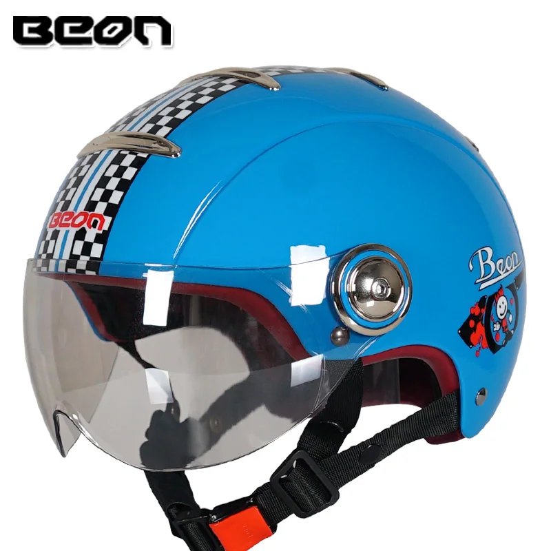 BEON B-105 Ретро винтажный полушлем Открытый мотоциклетный шлем для мотоцикла -