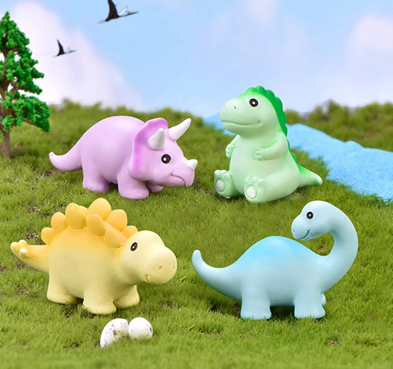 Миниатюрный Стегозавр Тираннозавр Рекс Динозавр Сказочный Сад украшение дома