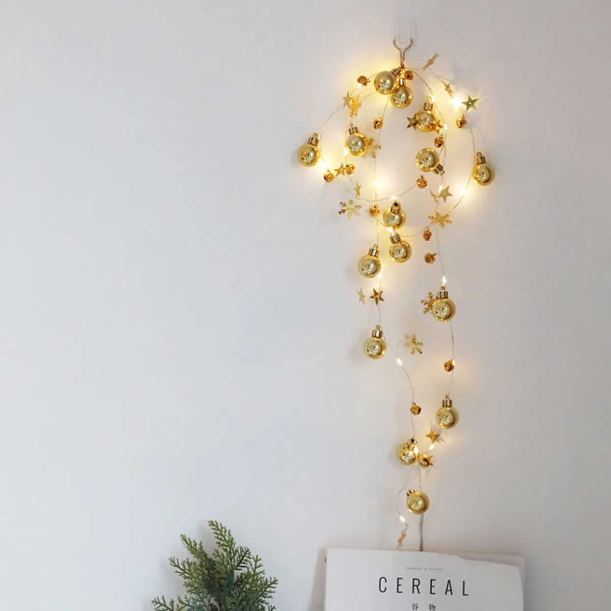 

200CM Snowflake LED String Light Copper Wire Christmas Lights Garland Decoration Fairy String Lights for Home Party Decor