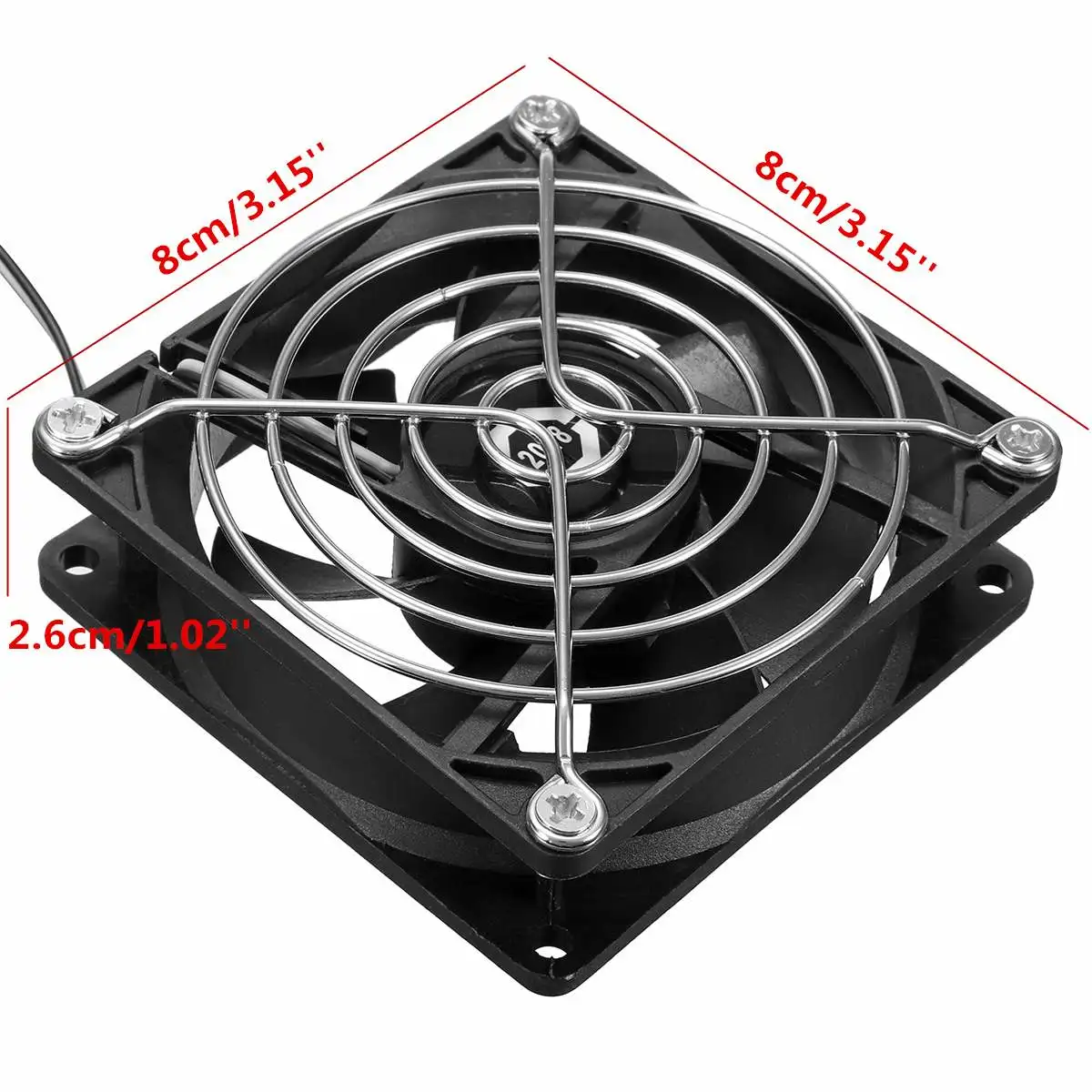 

5V 80mm Computer Fan Portable USB Cooler Small PC CPU Cooling Computer Components Cooling Accessories Black Low Noise