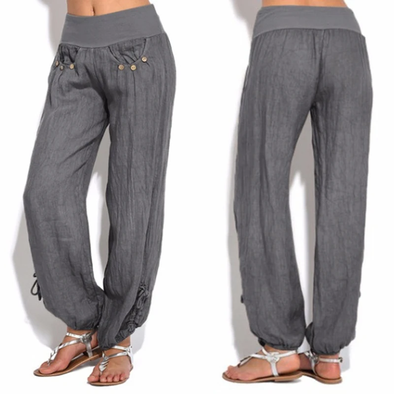 Женские повседневные свободные спортивные штаны шаровары для мальчиков широкие